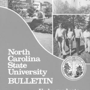 North Carolina State University Undergraduate Catalog, 1985-1987 (North Carolina State College Bulletin Vol. 84, No. 4)