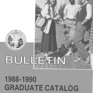 North Carolina State University Graduate Catalog, 1988-1990 (North Carolina State College Bulletin Vol. 87, No. 4)