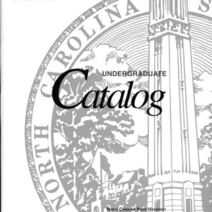North Carolina State University Undergraduate Catalog, 2001-2002