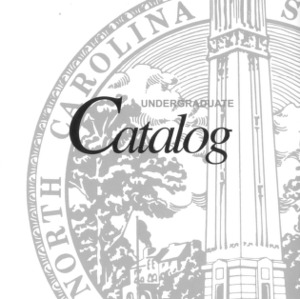 North Carolina State University Undergraduate Catalog, 2003-2004