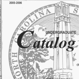 North Carolina State University Undergraduate Catalog, 2005-2006