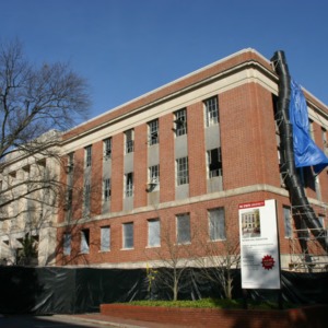 Withers Hall during renovations