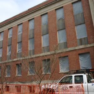 Withers Hall during renovations