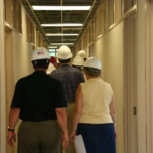 Touring  Withers Hall renovations