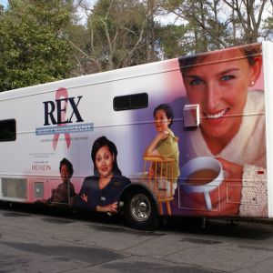 Rex Healthcare Mobile Mammography at Hoops for Hope