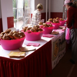 Panera Bread table at Hoops for Hope