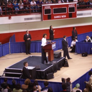 Michelle Obama speaks at event in Reynolds Coliseum