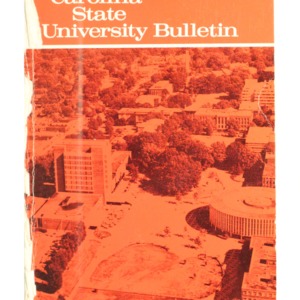 North Carolina State University Graduate Catalog, 1974-1976