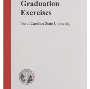 North Carolina State University 1996 Fall Graduation Exercises, December 18, 1996