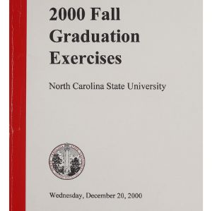North Carolina State University 2000 Fall Graduation, December 20, 2000