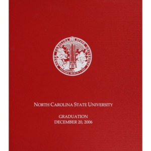 North Carolina State University Graduation, December 20, 2006
