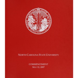 North Carolina State University Commencement, May 12, 2007