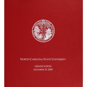 North Carolina State University Graduation, December 19, 2009