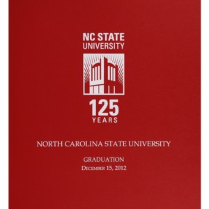 North Carolina State University Graduation, December 15, 2012