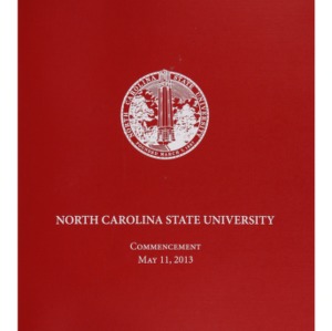 North Carolina State University Commencement, May 11, 2013