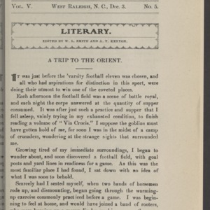 Red and White, Vol. 5 No. 5, December 3, 1903