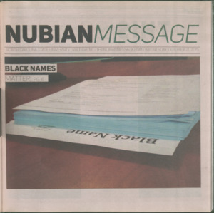 Nubian Message, October 21, 2015