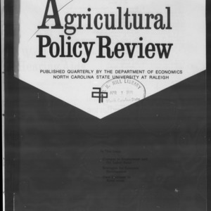 Agricultural Policy Review Vol 10. No 3.