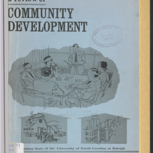 A Review of Community Development with Emphasis for North Carolina (Progress Report RS-45)
