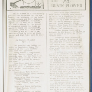 Brain Plower/Plow, Vols. 2, Spring 1971