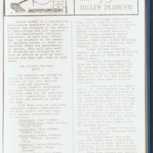 Brain Plower, Spring 1971