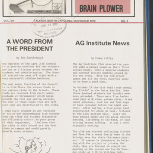 Brain Plower/Plow, Vol. 7 No. 2, November 1976