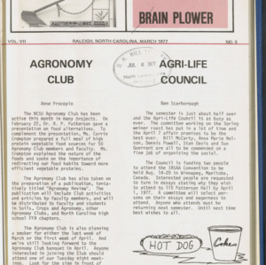 Brain Plower/Plow, Vol. 7 No. 5, March 1977