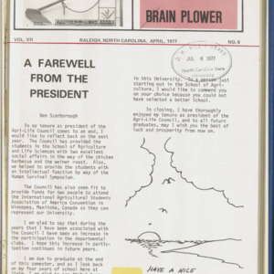 Brain Plower/Plow, Vol. 7 No. 6, April 1977