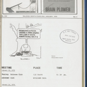 Brain Plower/Plow, Vol. 8 No. 4, January 1978