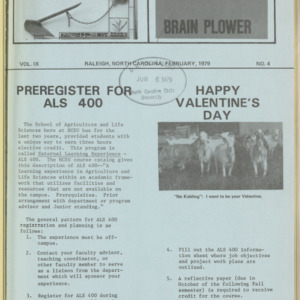 Brain Plower/Plow, Vol. 9 No. 4, February 1979