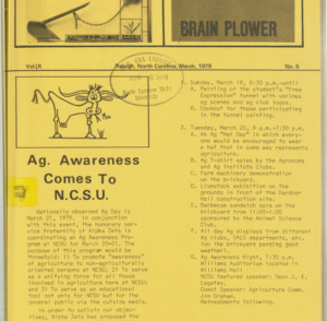Brain Plower/Plow, Vol. 9 No. 5, March 1979