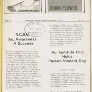 Brain Plower/Plow, Vol. 9 No. 6, April 1979