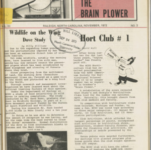 "The Brain Plower" Vol. 3 No. 2, November 1972
