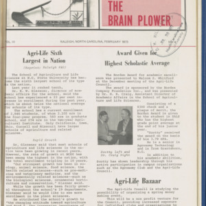 "The Brain Plower" Vol. 3 No. 4, February 1973