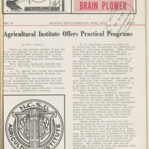 "The Brain Plower" Vol. 3 No. 6, April 1973