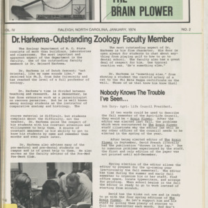 "The Brain Plower," Vol. 4 No. 2, January 1974