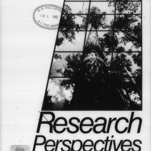 Research Perspectives Vol. 1, No. 1