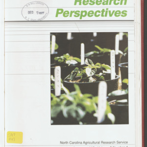 Research Perspectives Vol. 5, No. 4, 1987