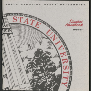 North Carolina State University Student Handbook 1986-1987.