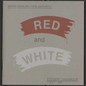 North Carolina State University Student Handbook 1987-1988.