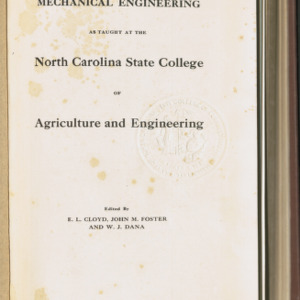State College Record, Mechanical Engineering, Vol. 20 No. 1, June 1921