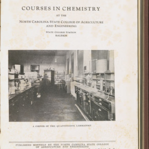 State College Record, Courses in Chemistry, Vol. 22 No. 4, Sept 1923