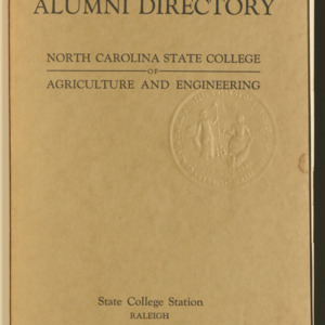 State College Record, Alumni Directory, Vol. 26 No. 1, Jan 1927