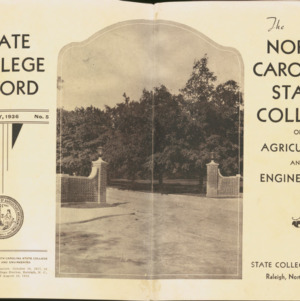 State College Record, The North Carolina State College of Agriculture and Engineering Promotional Booklet, Vol. 35 No. 5, May 1936