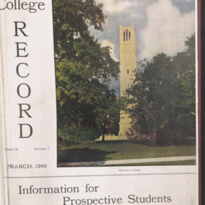 State College record, Information for Prospective Students, Vol 39 No. 7, March 1940