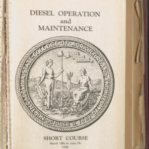 State College Record, Diesel Operation and Maintenance Short Course,  Volume 45 No. 5, March-June 1946