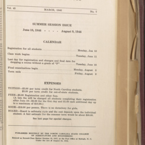 State College Record, Summer Session Issue, Volume 45 No. 7, March 1946