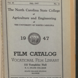 State College record, Film Catalog Vocational Film Library,  Vol 46 No. 11, July 1947