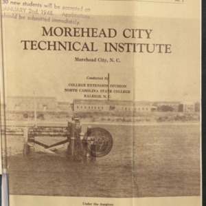 State College record, Morehead City Technical Institute, Vol 47 No. 1, September 1947