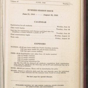 State College record, Summer Session Issue, Vol 47 No. 9, June 1948